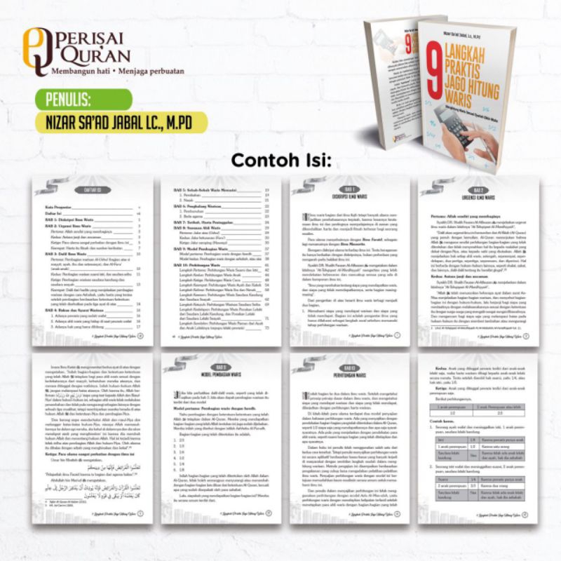 Jual Buku 9 LANGKAH PRAKTIS JAGO HITUNG WARIS Karya Ustad Nizar Saad ...