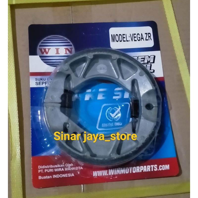 Jual Kain Rem Belakang Kampas Rem Vega Zr Vegarnew Jupiter Mx Mio Merek Win Shopee Indonesia