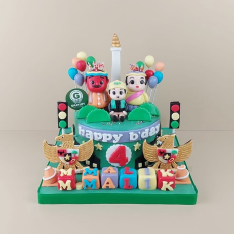 Jual ONDEL-ONDEL DAN GARUDA UK 15CM / KUE ULANG TAHUN | Shopee Indonesia