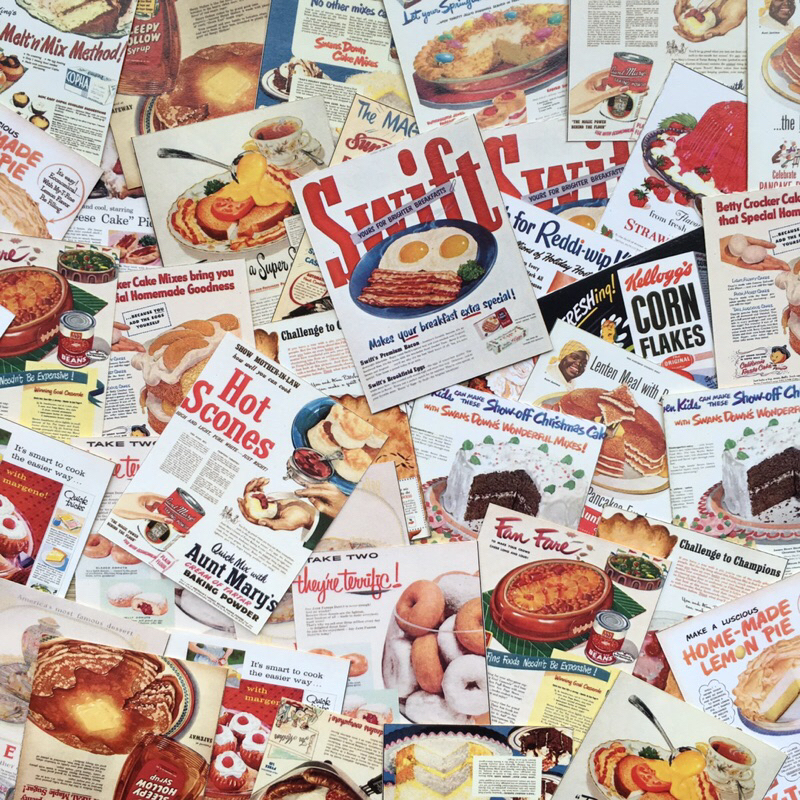 Jual 21pcs FOOD RECIPE STYLE STICKER / Retro sticker / Vintage sticker ...