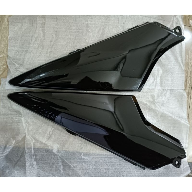 Jual cover box aki supra x 125 lama karbu hitam kanan kiri | Shopee