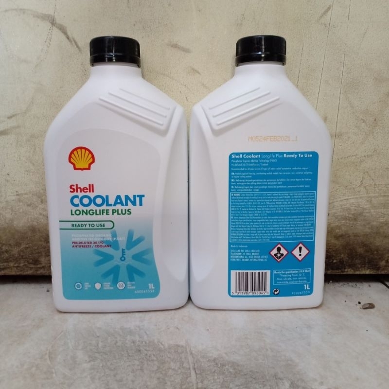 Jual AIR RADIATOR SHELL COOLANT LONGLIFE PLUS 1 LITER | Shopee Indonesia