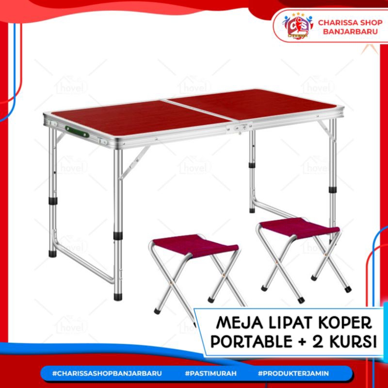 Jual Meja Lipat Portable | Meja Lipat Koper HPL / Meja Lipat Praktis ...