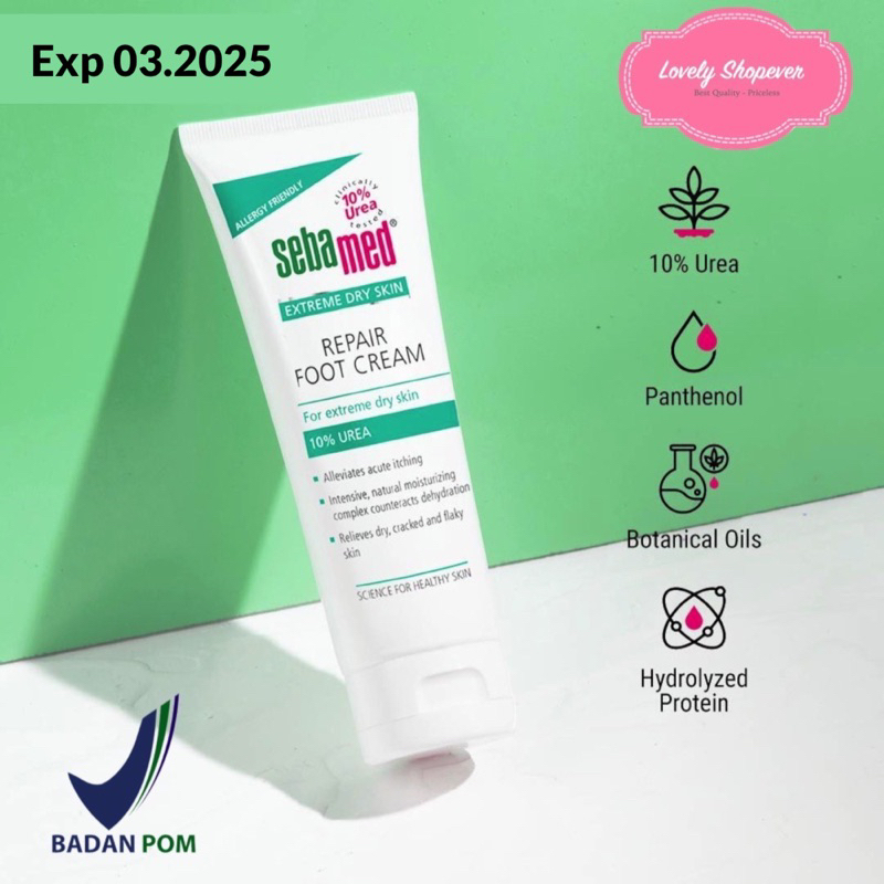 Jual Sebamed Repair Foot Cream Extreme Dry Skin Repair Urea 100 ML