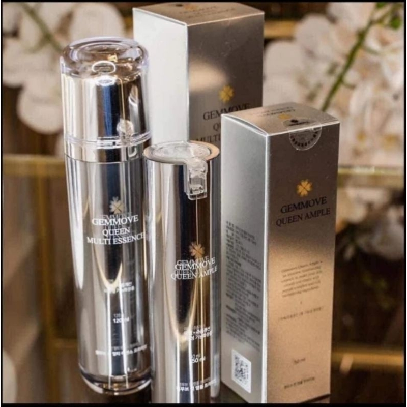 Jual GEMMOVE QUEEN ESSENCE SKIN CARE KOREA 1SET (2PCS) | Shopee Indonesia