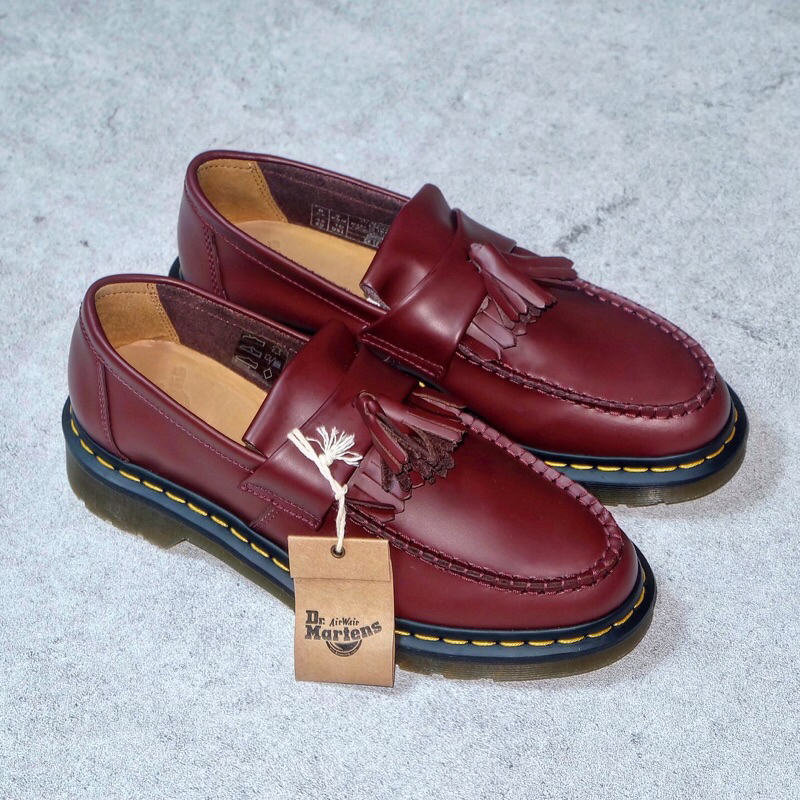 Dr martens adrian smooth cherry red clearance