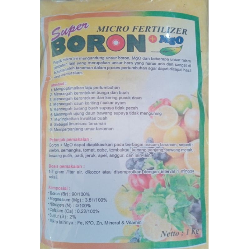 Jual Pupuk Super Boron Mgo Repaking Kg Shopee Indonesia