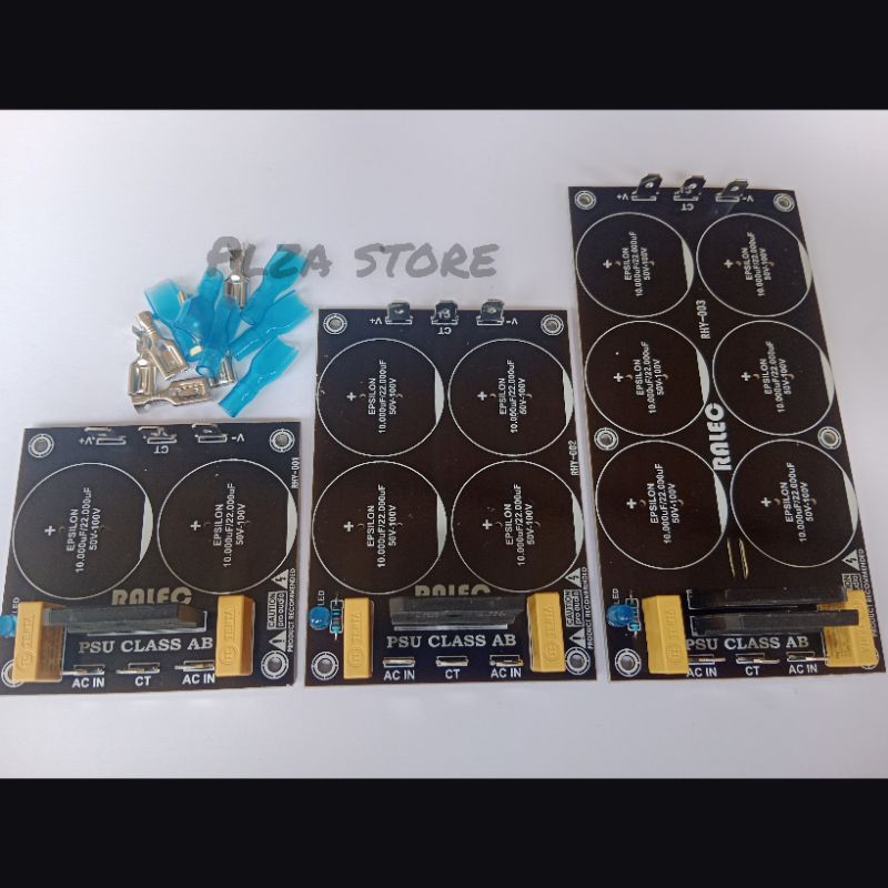 Jual PCB PSU class AB isi 2/4/6 elko plus komponen dan skun Kit psu isi