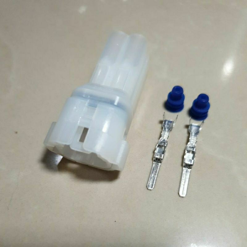 Jual soket socket dlc male honda adv 2 pin warna putih susu | Shopee ...