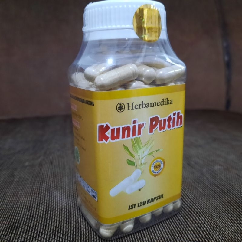 Jual Kapsul Herbal Kunir Putih Herbamedika Isi 120 Kapsul Penghambat Sel Kanker Shopee Indonesia 1058