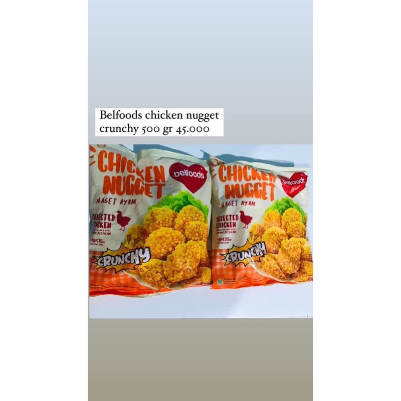 Jual Belfoods Chicken Nugget Crispy Crunchy | Shopee Indonesia