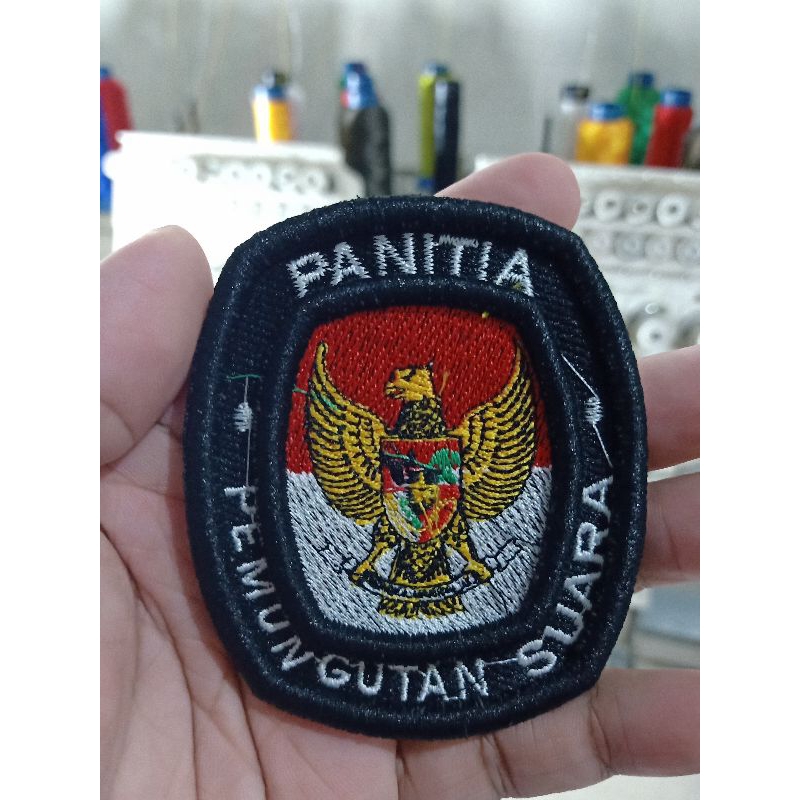 Jual Atribut Logo Pps Panitia Pemungutan Suara Timbul 3d Satuan Bisa Custom Shopee 