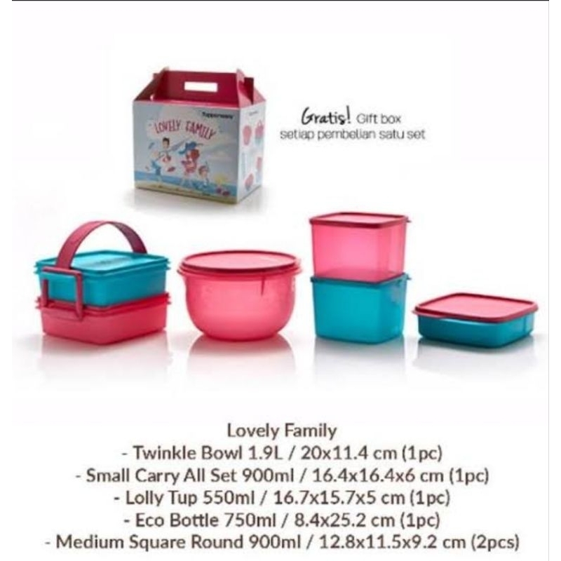 Jual TUPPERWARE LOVELY FAMILY SET | Shopee Indonesia