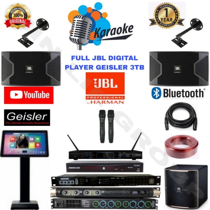Jual GROSIR PAKET SOUND SYSTEM KARAOKE FULL JBL DIGITAL KS310 10 INCH