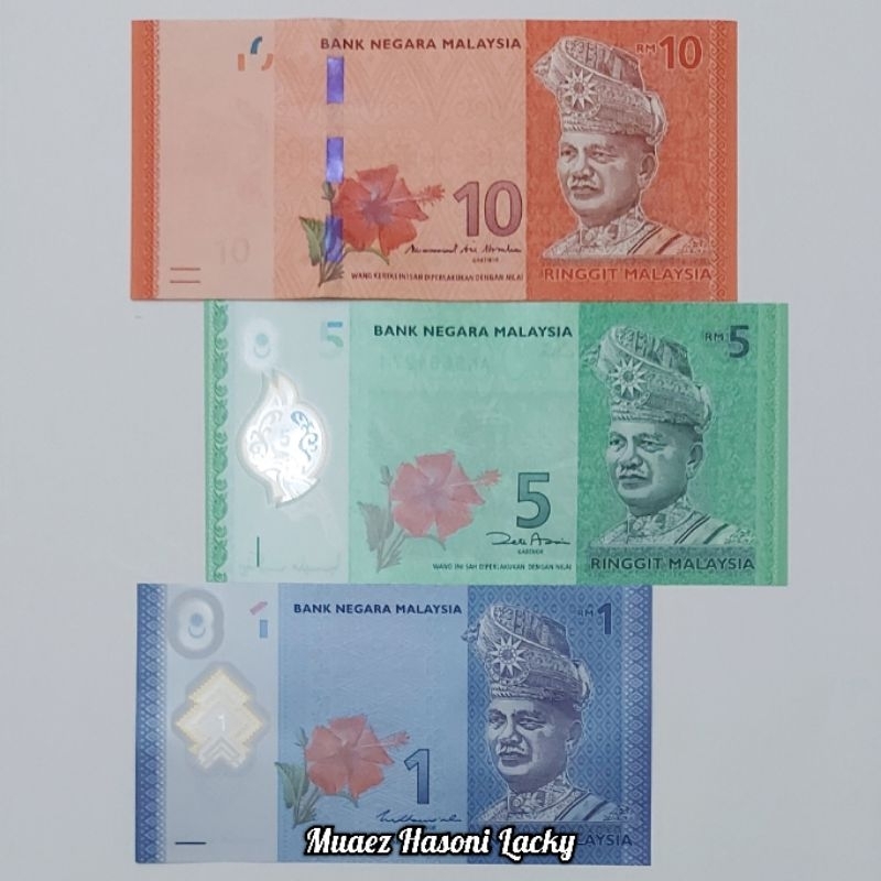Jual Koleksi Satu Set Paket Lengkap Ringgit Malaysia Pecahan 10 5 Dan 1 ...