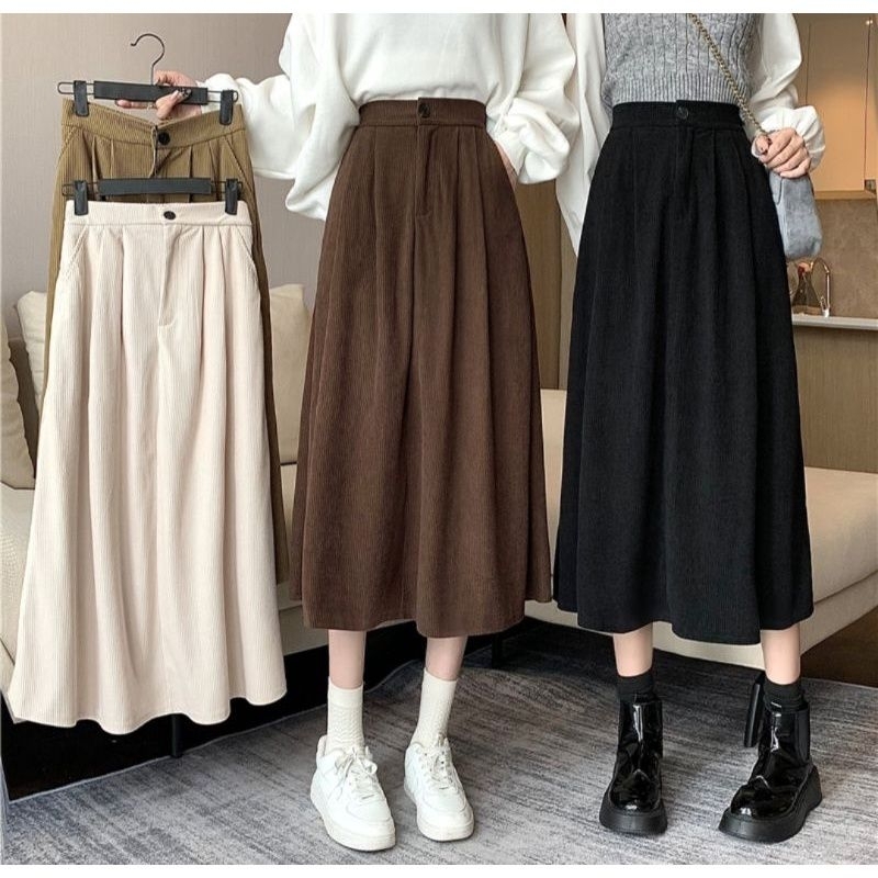 Jual Rok Korea Rok Wanita Linen Rok Linen Premium Skirt Linen Bangkok Shopee Indonesia 6120