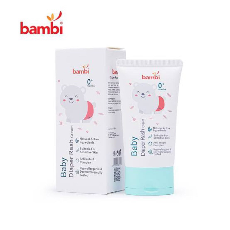 Jual Bambi Diaper Rash Cream 50ml Krim Ruam Popok Bayi Kulit Normal