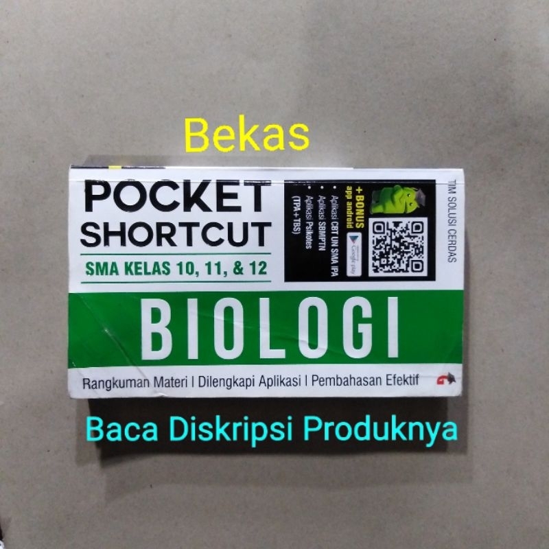 Jual Buku Ringkasan Materi Pembahasan Pocket Ipa Biologi Untuk Sma