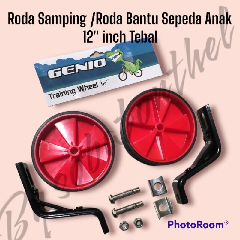Jual Roda Samping / Roda Bantu Sepeda Anak 12 inch Genio United Tebal ...