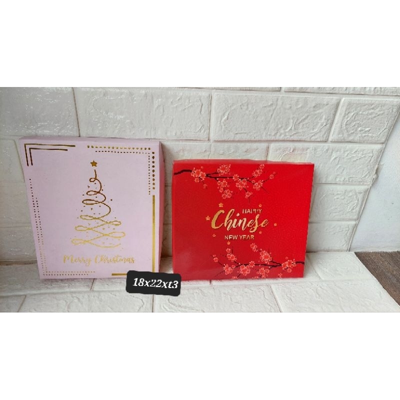 Jual DUS KUE BOX CAKE HAMPERS CHRISTMAS IMLEK CHINESE NEW YEAR(EX