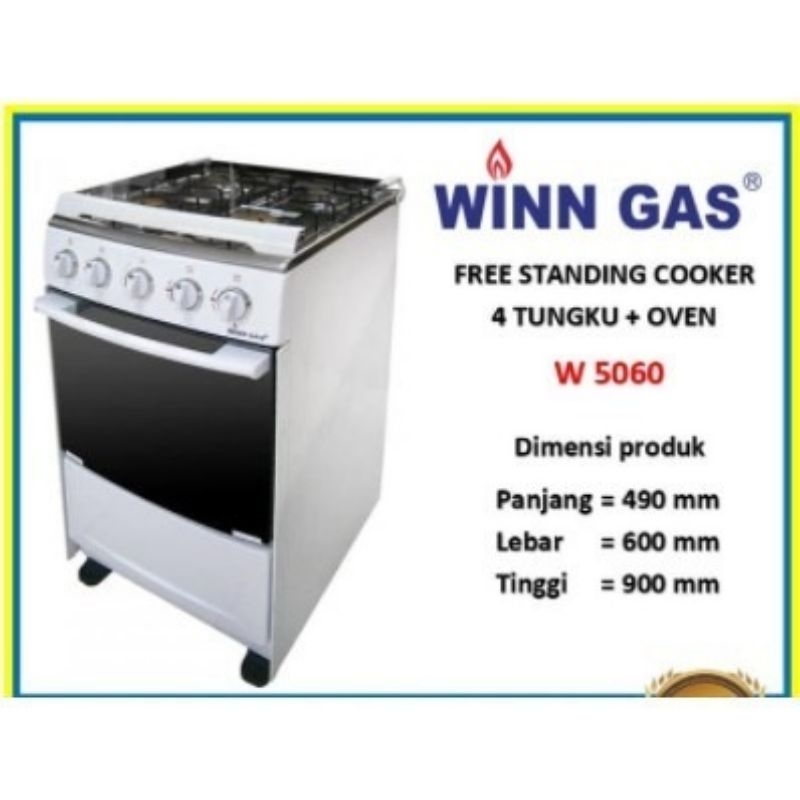 kompor winn gas freestanding