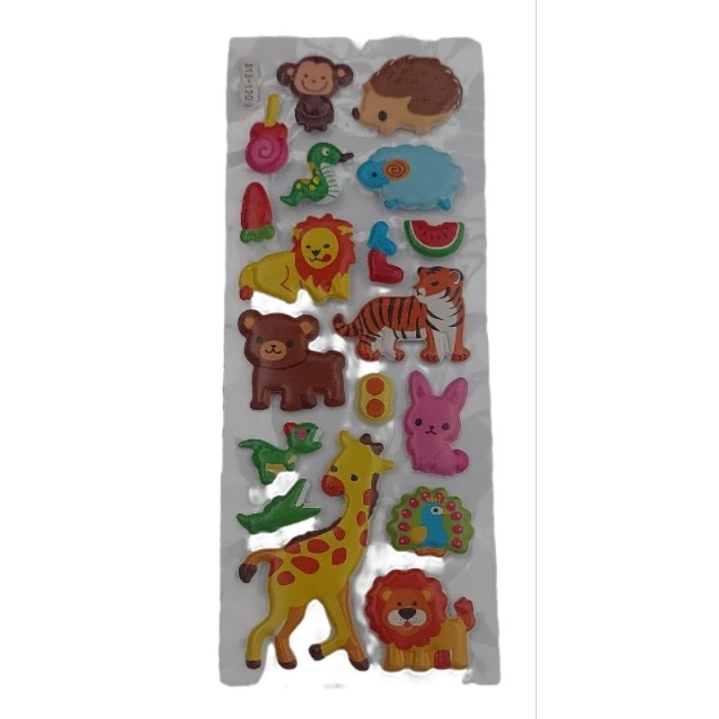 Jual Sticker Timbul Stiker Tempelan Bongkar Pasang Gambar Lucu Anak ...