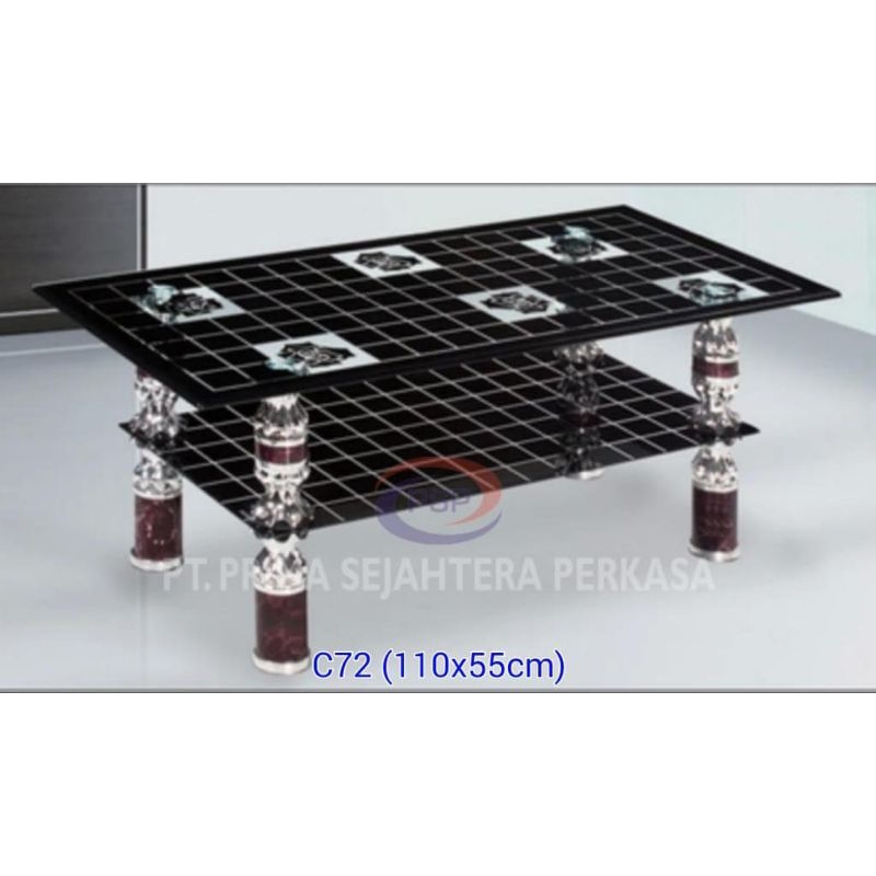 Jual meja kaca tamu pasangan sofa meja kaca motif untuk ruang tamu