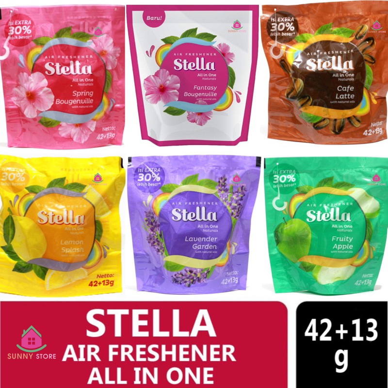 Jual STELLA ALL IN ONE 42+13gr (Kemasan Baru) PENGHARUM RUANGAN KAMAR ...