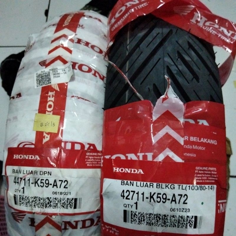 Jual Paket Ban Tubles Matic Asli Honda Federal Ring K A Ahm Original