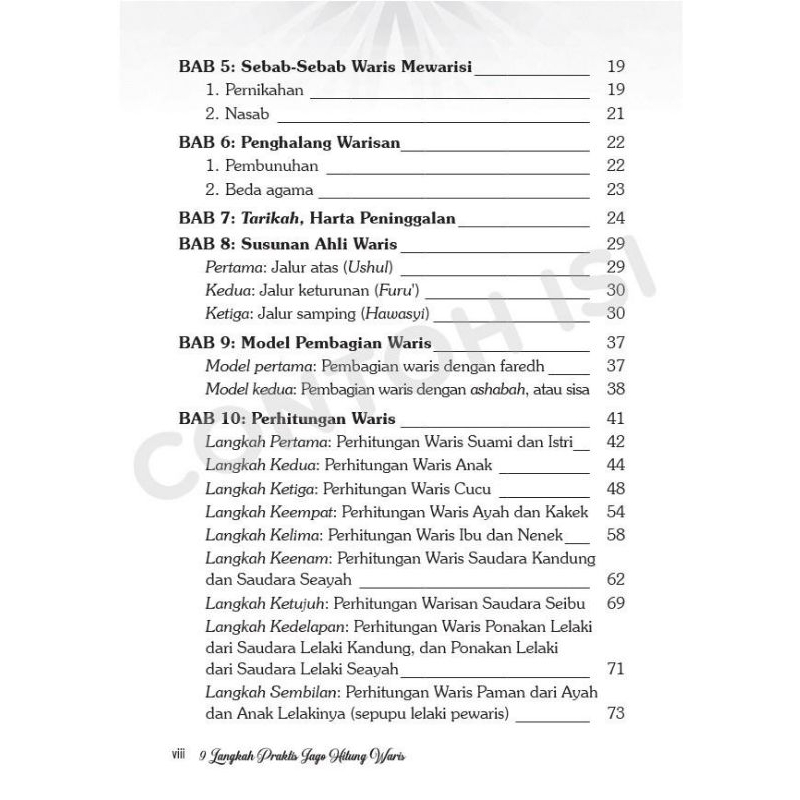 Jual Buku 9 LANGKAH PRAKTIS JAGO HITUNG WARIS Karya Ustad Nizar Saad ...