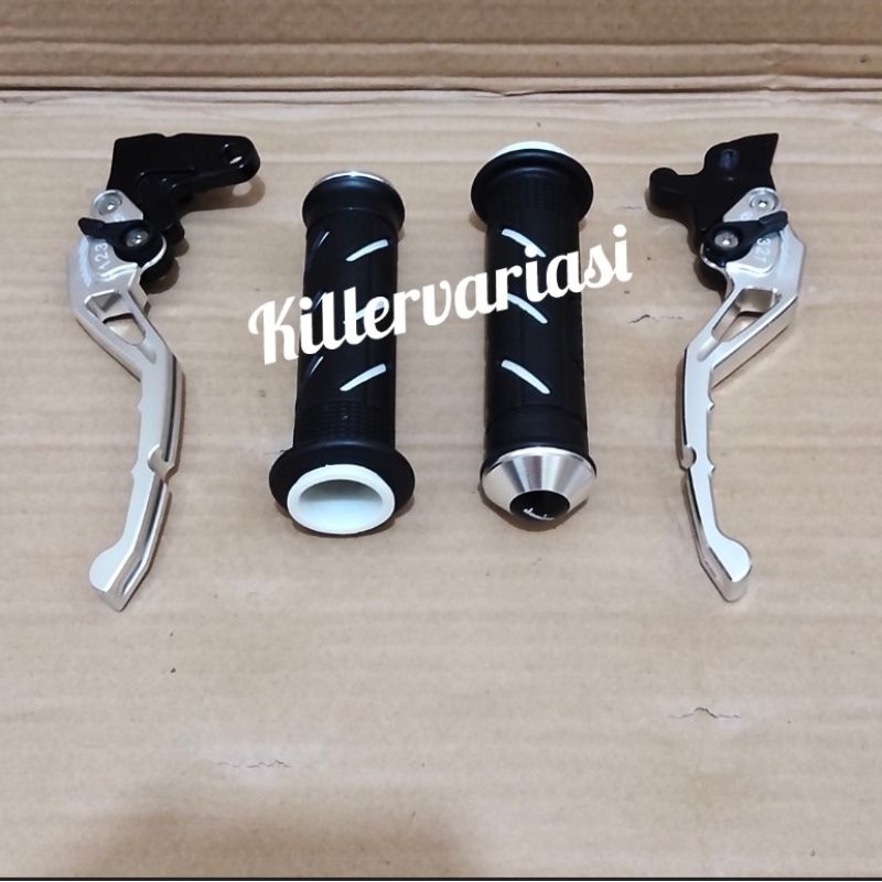 Jual Paket Handle Rem Mio Mio Sporty Mio Soul Karbu Handle Rem Kiri Kanan Handgrip Jalu Cnc