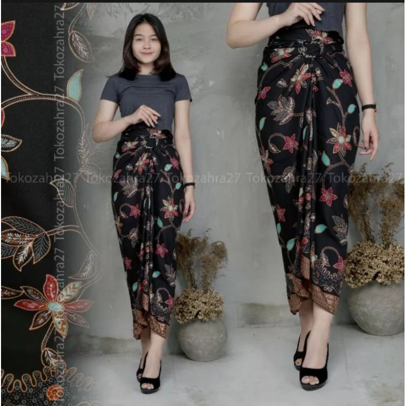 Jual Rok Lilit Batik Rok Batik Wanita Rok Batik Modern Bawahan Kebaya Serut Instant Rok