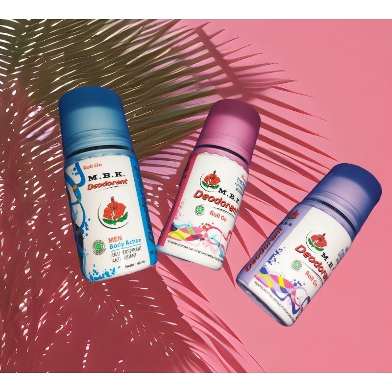 Jual M.B.K DEODORANT ROL ON ( BONUS MASKER WAJAH SET KUAS ) UNTUK PARA