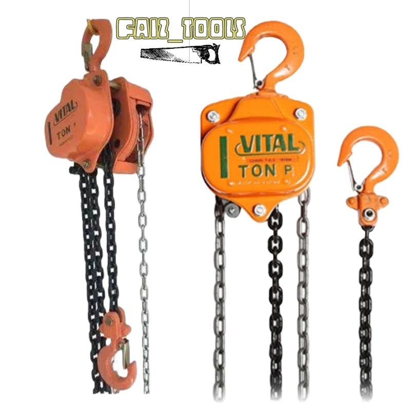 Jual Takel Manual Ton X Meter Vital Chain Block Hoist Shopee Indonesia