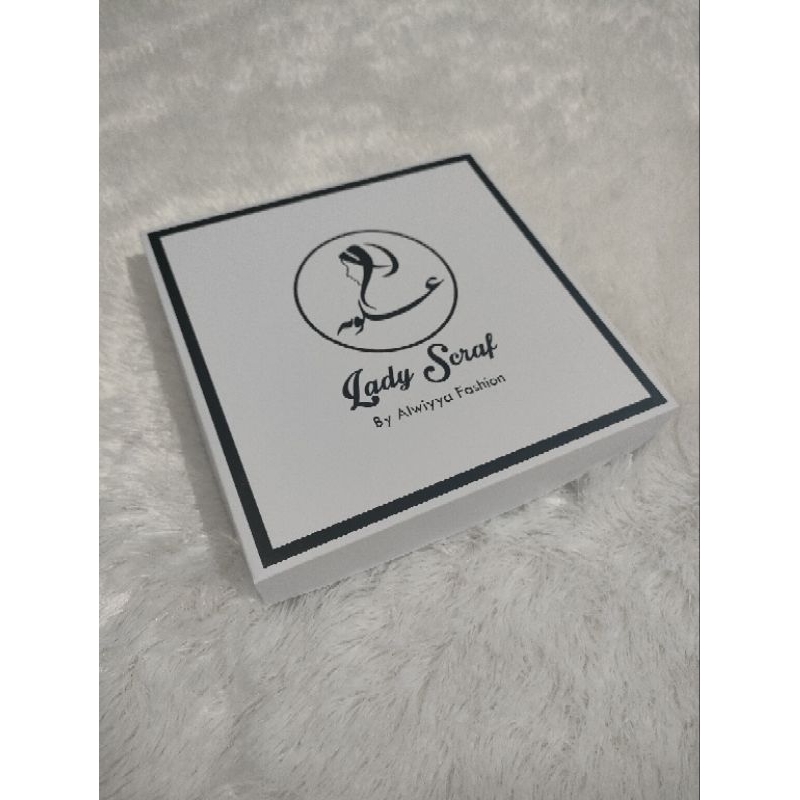 Jual box hijab double wall 16x16x3cm min 50pcs packaging hijab | Shopee ...
