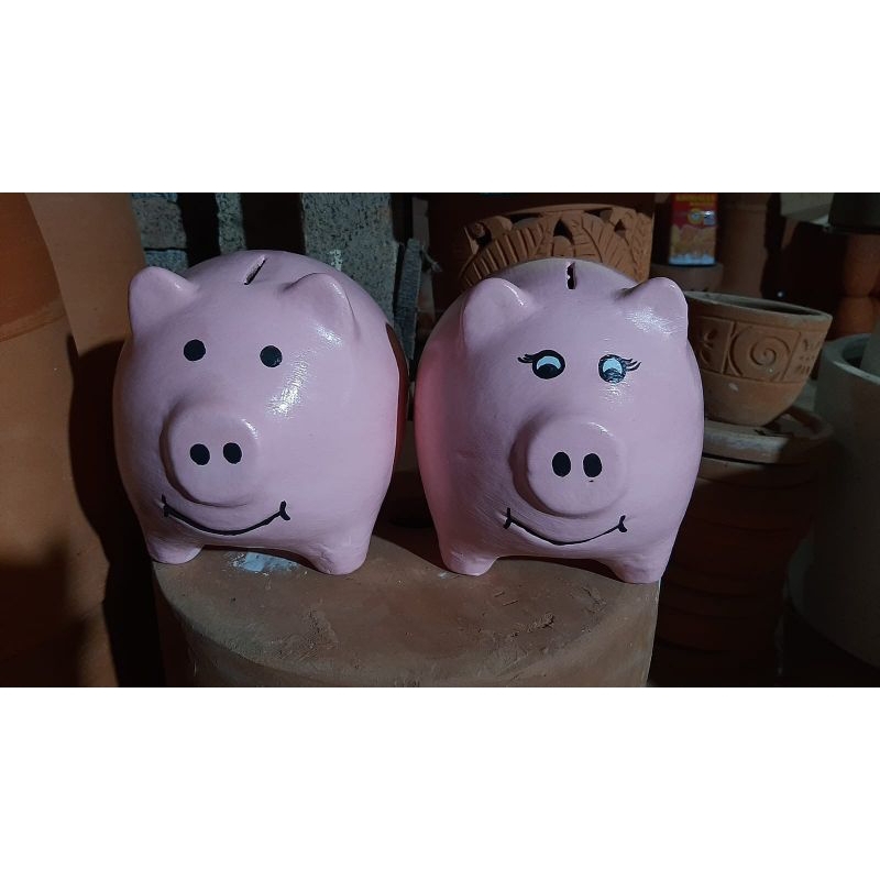 Jual celengan babi keramik tanah liat besar | Shopee Indonesia
