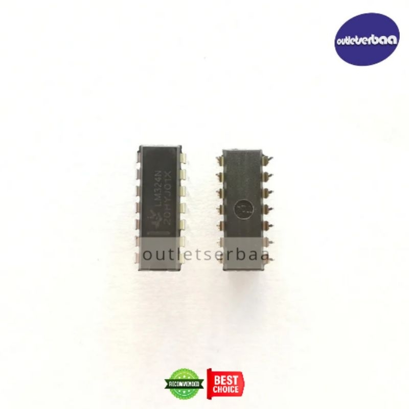 In-line LM324N DIP-14 Quad-channel Operational Amplifier IC Chip - Foto 8