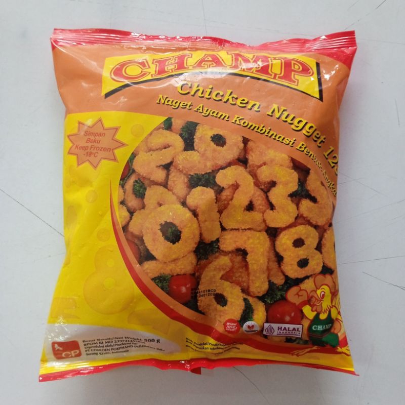 Jual CHAMP CHICKEN NUGGET 123 500GR | Shopee Indonesia