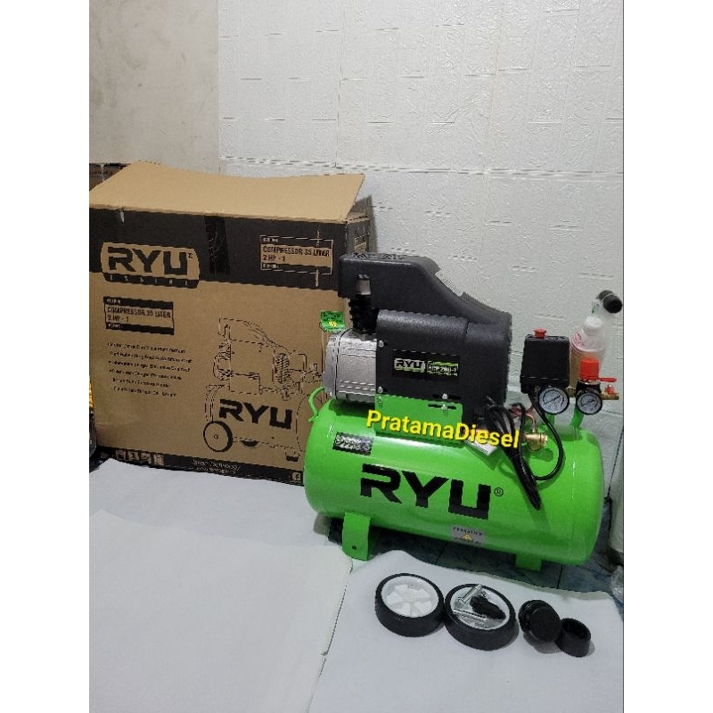 Jual Kompresor Angin RYU RCP200-1 2HP (35Liter) Air Compresor | Shopee ...
