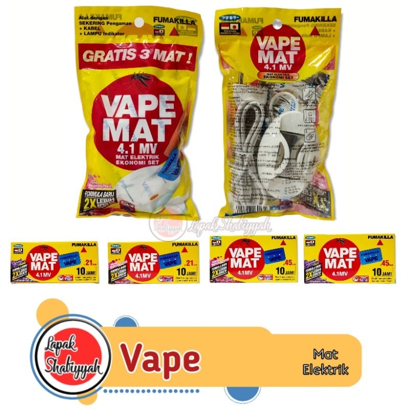 Jual Obat Nyamuk VAPE MAT Elektrik Ampuh Basmi Nyamuk Demam berdarah ...
