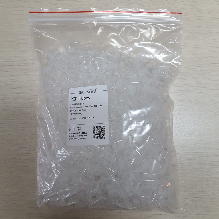 Jual PCR Tubes 0,2 ml Flat Top Cap Bioseen 1000 Pieces | Shopee Indonesia
