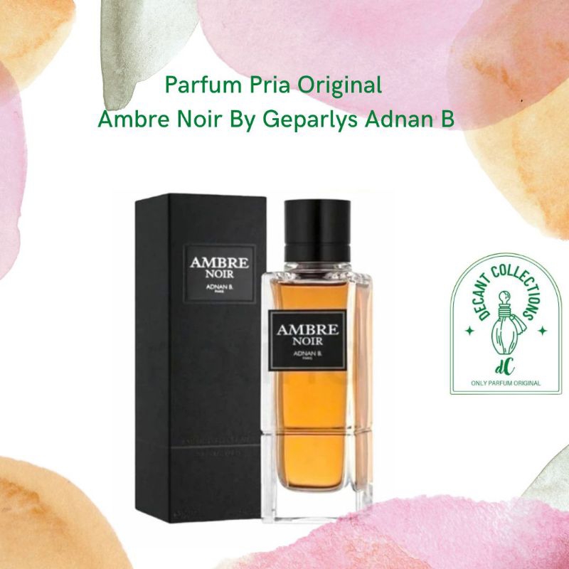 Jual Parfum Pria Original Ambre Noir By Geparlys Adnan B | Shopee Indonesia