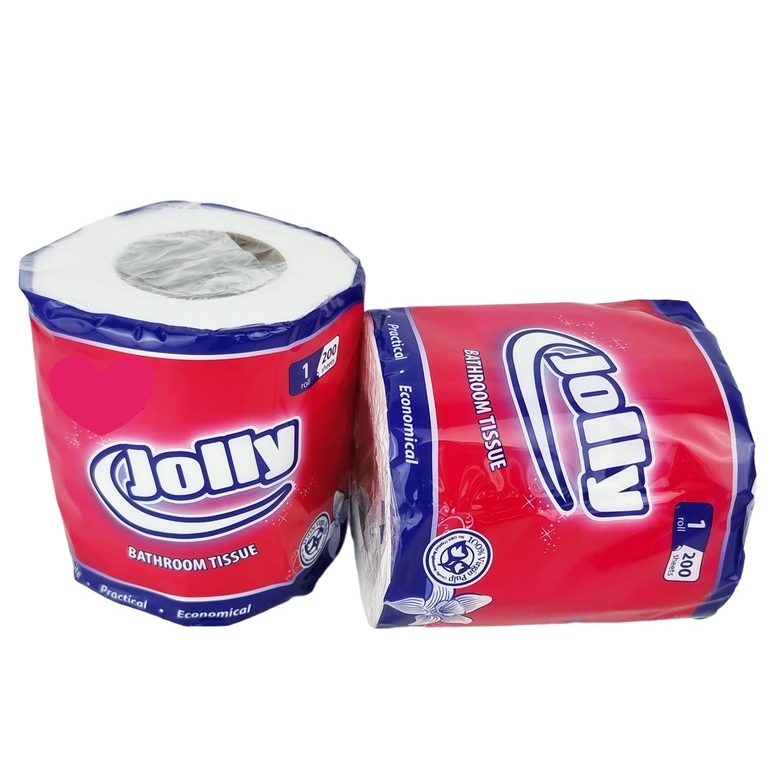 Jual JOLLY TISSUE GULUNG TOILET ROLL 200 SHEETS NON EMBOSS BALL 2 PLY