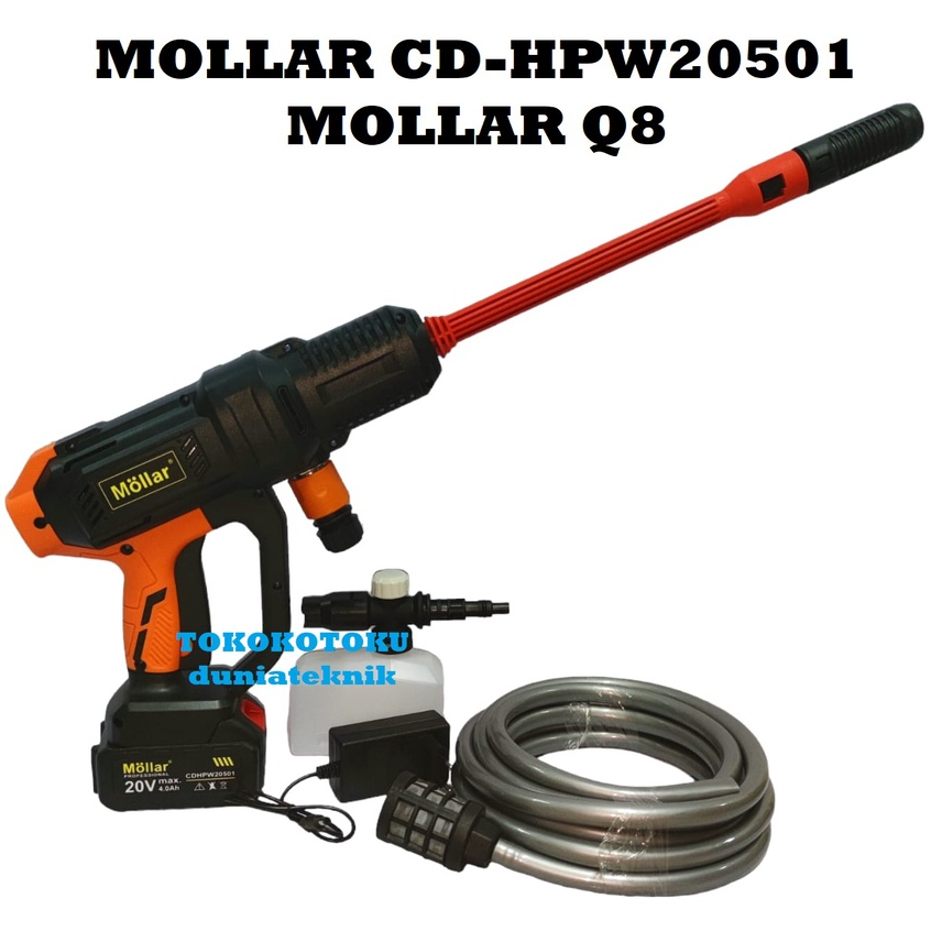 Jual Jet Cleaner Cordless Mollar Q8 Baterai 20v / Mollar CD-HPW20501 ...