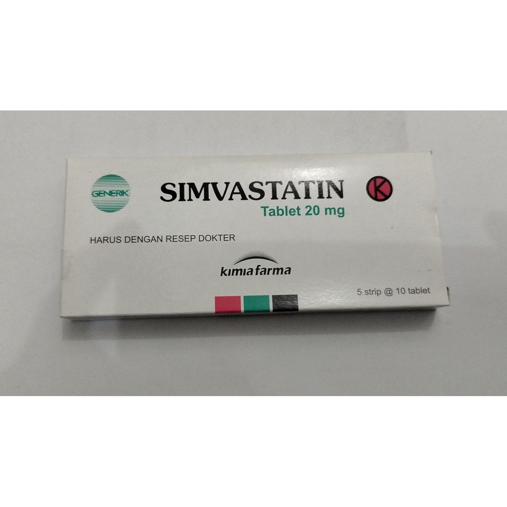 Jual SIMVASTATIN 20MG 1 STRIP 10 TABLET KIMIA FARMA Shopee Indonesia