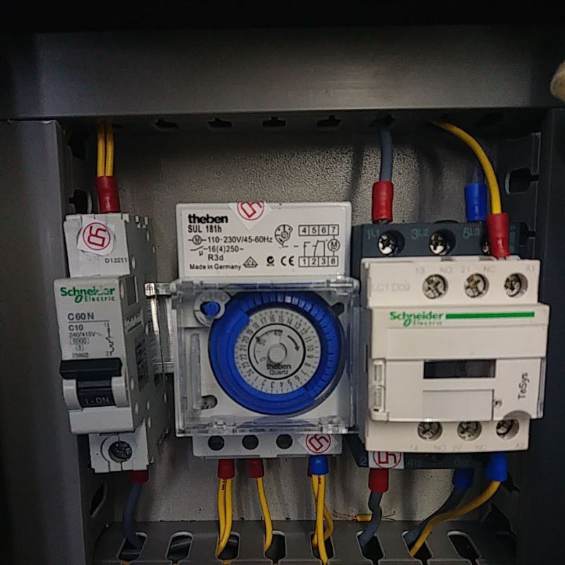 Jual panel pompa kolam renang panel timer manual automatis | Shopee ...
