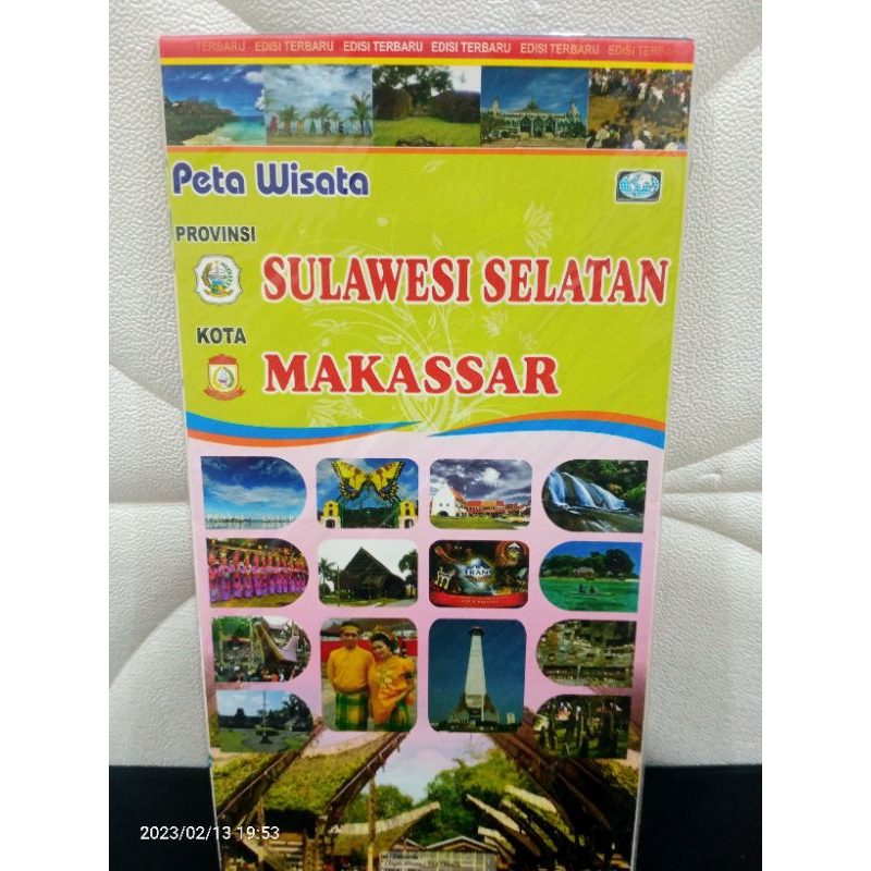 Jual Peta Wisata Provinsi Sulawesi Selatan Kota Makassar | Shopee Indonesia