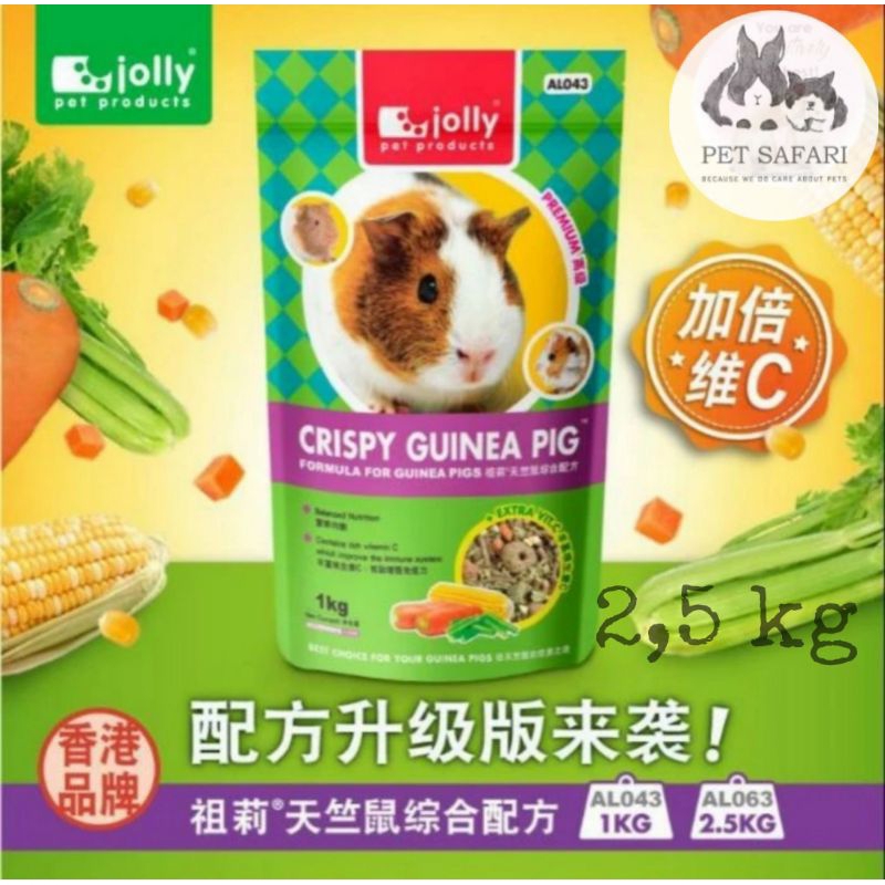 Jual AL063 Jolly Crispy Guinea Pig Food Formula For Guinea Pig 2,5 kg ...