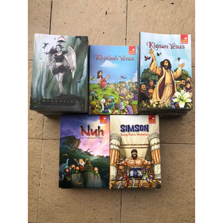 ( PROMO BUKU MURAH ORIGINAL ) Buku Cerita Anak Kristiani / Buku Anak Kristen / Comic Bible / Nuh / Khotbah Yesus
