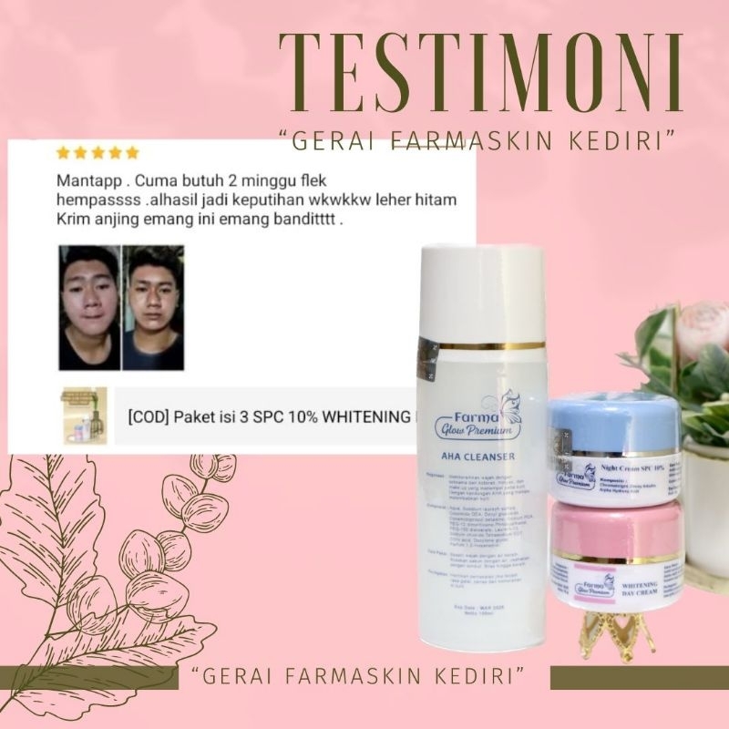 Jual [COD] Paket isi 3 10% EXTRA WHITENING GLOWING Farma GLOW Premium ...